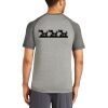 Mens Sublimated PosiCharge Tri Blend Wicking Raglan Tee Thumbnail