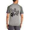 Mens Sublimated PosiCharge Tri Blend Wicking Raglan Tee Thumbnail