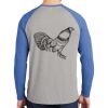 Mens Full Color PosiCharge Long Sleeve Tri Blend Wicking Raglan Tee Thumbnail