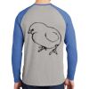 Mens Full Color PosiCharge Long Sleeve Tri Blend Wicking Raglan Tee Thumbnail