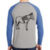 Mens Full Color PosiCharge Long Sleeve Tri Blend Wicking Raglan Tee Thumbnail