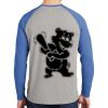 Mens Full Color PosiCharge Long Sleeve Tri Blend Wicking Raglan Tee Thumbnail