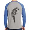 Mens Full Color PosiCharge Long Sleeve Tri Blend Wicking Raglan Tee Thumbnail