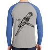 Mens Full Color PosiCharge Long Sleeve Tri Blend Wicking Raglan Tee Thumbnail