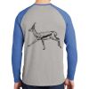 Mens Full Color PosiCharge Long Sleeve Tri Blend Wicking Raglan Tee Thumbnail