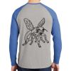 Mens Full Color PosiCharge Long Sleeve Tri Blend Wicking Raglan Tee Thumbnail