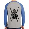 Mens Full Color PosiCharge Long Sleeve Tri Blend Wicking Raglan Tee Thumbnail