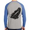 Mens Full Color PosiCharge Long Sleeve Tri Blend Wicking Raglan Tee Thumbnail