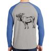 Mens Full Color PosiCharge Long Sleeve Tri Blend Wicking Raglan Tee Thumbnail