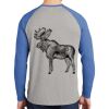 Mens Full Color PosiCharge Long Sleeve Tri Blend Wicking Raglan Tee Thumbnail