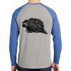 Mens Full Color PosiCharge Long Sleeve Tri Blend Wicking Raglan Tee Thumbnail