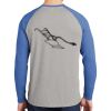 Mens Full Color PosiCharge Long Sleeve Tri Blend Wicking Raglan Tee Thumbnail