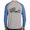 Mens Full Color PosiCharge Long Sleeve Tri Blend Wicking Raglan Tee Thumbnail