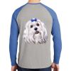 Mens Full Color PosiCharge Long Sleeve Tri Blend Wicking Raglan Tee Thumbnail