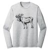 Sublimatable PosiCharge Long Sleeve Electric Heather Tee Thumbnail