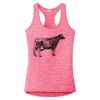 Multi-Color Sublimatable Ladies PosiCharge Electric Heather Racerback Tank Thumbnail