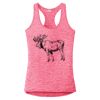 Multi-Color Sublimatable Ladies PosiCharge Electric Heather Racerback Tank Thumbnail