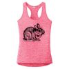 Multi-Color Sublimatable Ladies PosiCharge Electric Heather Racerback Tank Thumbnail