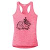 Multi-Color Sublimatable Ladies PosiCharge Electric Heather Racerback Tank Thumbnail