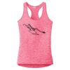 Multi-Color Sublimatable Ladies PosiCharge Electric Heather Racerback Tank Thumbnail