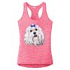 Multi-Color Sublimatable Ladies PosiCharge Electric Heather Racerback Tank Thumbnail