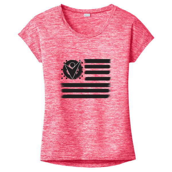 Ladies USA Flag with Victory Martial Arts Logo Among the Stars Thumbnail