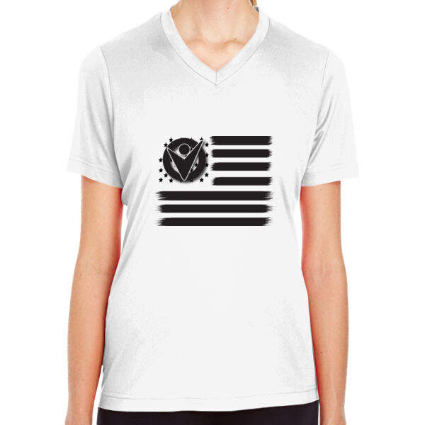 Ladies USA Flag with Victory Martial Arts Logo Among the Stars Thumbnail