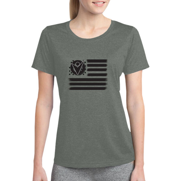 Ladies USA Flag with Victory Martial Arts Logo Among the Stars Thumbnail