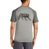 Mens Sublimated PosiCharge Tri Blend Wicking Raglan Tee Thumbnail