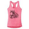 Multi-Color Sublimatable Ladies PosiCharge Electric Heather Racerback Tank Thumbnail